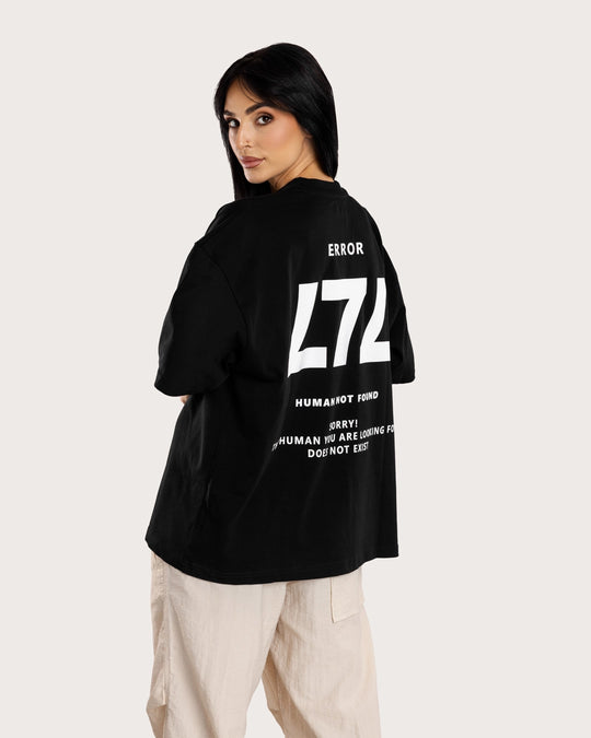 OVERSIZED MAJICA HUMAN NOT FOUND